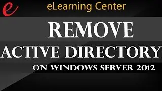 How to remove active directory from windows server 2012