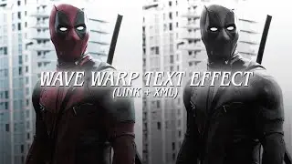 wave warp + glow text (w/ preset ) ; alight motion