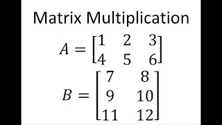 Matrix Multiplication 2x3 times a 3x2