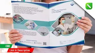 #119 How to create Hospital file | Report file | folder design in Corel draw 2021 |  v-enn graphics