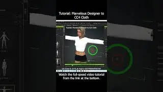 Marvelous Designer to CC4 Character Creator 4 Cloth Design Tutorial #marvelousdesigner #cc4 #cloth