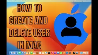 How to create and delete user account in Mac