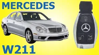 Mercedes Benz E Class w211 изготовление дубликата чип ключа зажигания рыбки в Минске Key Programming