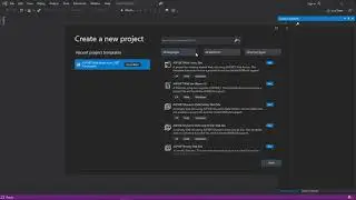 Visual Studio 2019 - Create New Website Template is missing