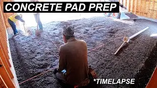 Polished Concrete PAD Prep Timelapse | Construction