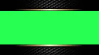 Fansy Golden Ornamental Cinematic Bar Scope | Green screen | SKY Fx