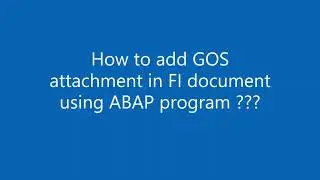 How to add GOS attachment in FI document using ABAP program ???