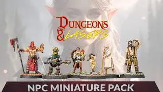 Dungeons & Lasers - NPC Miniature Pack - Cool miniatures for Dungeons & Dragons