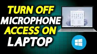 How To Disable Microphone Access On Laptop - How To Easily