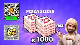 FREE 🎁x1000 PIZZA SLICE NEW SECRET QR CODE | BRAWL STARS QR CODE PIZZA SLICE | BRAWL STARS