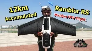 12km accumulated FPV Flight Rambler RS Long range FPV Wing