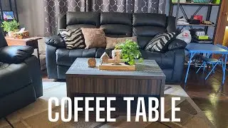 Solid coffee table that compliments our living room very well