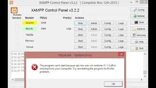 Xampp Apache not Starting : xampp apache not running problem