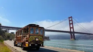 Walking GOLDEN GATE BRIDGE & FORT POINT (San Francisco, California)