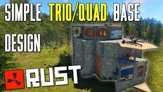 Simple Trio/Quad RUST Bunker Base (Rust Base Design 2021 for Duo/Trio/Quad Group Console/PC)