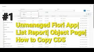 Unmanaged Fiori List Report | Object Page using RAP ABAP on BTP Environment.