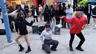SUNDAY. RED CREW. HONGDAE STREET BEAUTIFUL ATTRACTIVE BUSKING.