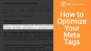 How to Optimize Your Meta Tags