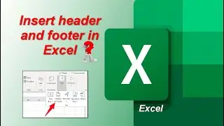 Insert header and footer in Excel