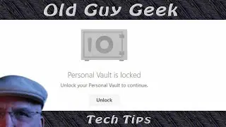 Microsoft OneDrive Personal Vault for Online Secure Documents