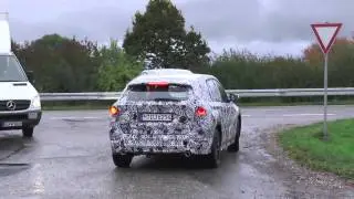 2015 BMW X1 prototype spinning front wheels