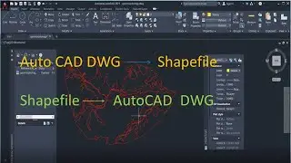 Converting AutoCAD File to ArcGIS Shapefile || Shapefile to Auto CAD file