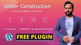 Create a Coming Soon page on WordPress Website with a FREE Plugin - Under Construction Page