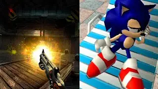 Playing Mmod + Sonic Adventure (On Dreamcast) (Emulated)