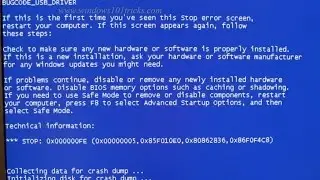 How To fix BUGCODE USB DRIVER Blue Screen of Death error On Windows 10