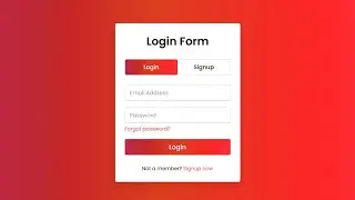 Animated Login Form with Particle Effects ♻ | Particles.Js Tutorial