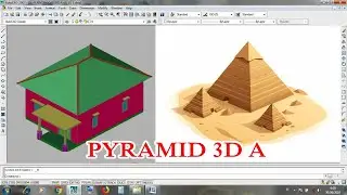 487 PYRAMID BEBAS 3D AUTOCAD