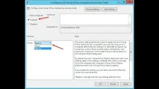 Configure Group Policy Processing