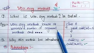 var arg method in java | Learn Coding