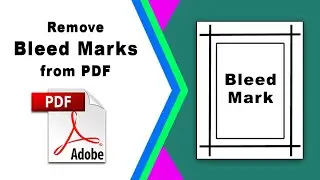 How to remove bleed marks from pdf using Adobe Acrobat Pro DC