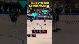 Kyrie & Luka WASTED 20 Seconds while up 10 in the 4th!😭