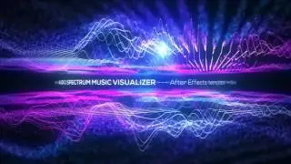 After Effects Template - Audio Spectrum Music Visualizer 4K Example 01