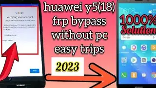 Huawei y5 lite 2018 frp bypass without pc 2023 || Huawei dra-lx5 frp bypass without pc 2023