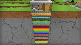 Я НАШЁЛ 100 СЛОЁВ ИЗ РАНДОМНЫХ БЛОКОВ ПОД МОИМ ДОМОМ В МАЙНКРАФТ | Компот Minecraft