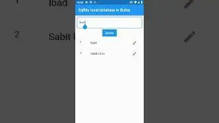 Flutter Sqflite || local database in flutter #shorts #localdatabase #database