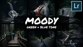 How to Edit Moody Green/Blue - Lightroom Tutorial | FREE PRESET Dng Xmp - Dark Forest Preset (2020)