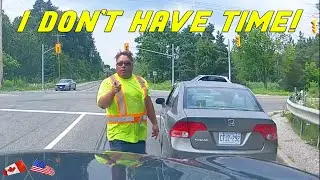 MAN STOPS TO ROAD RAGE BECAUSE HES RUSHING