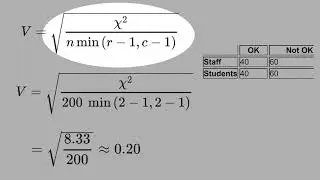 L1) How to Calculate Chi-Squared and Cramer's V