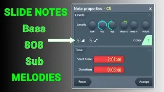 Slide Bass Sub 8O8 In FL Studio Like This Examples