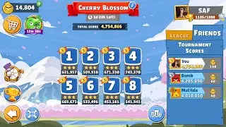 Angry Birds Friends. Cherry Blossom (02.04.2022). All levels 3 stars. Passage from Sergey Fetisov