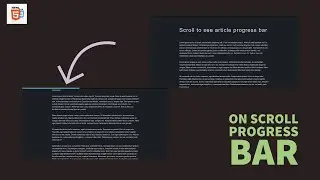 Creative Page Scroll Progress Bar Using HTML, CSS & JS || CodeExpress