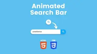 Animated Search Bar Using HTML and CSS | Search Box Using HTML and CSS