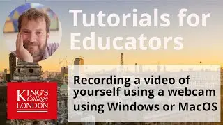 Recording a video of yourself on your webcam (Windows and MacOS)