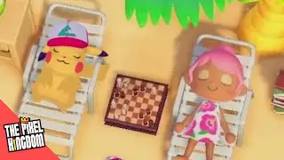 Animal Crossing, but with Pokémon.
