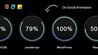 Circular Progress Bars HTML | CSS | JS (Quick Tutorial)