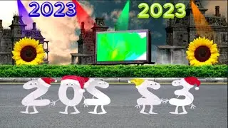 Happy New Year 2023 Green Screen Beautiful 4K Background HD Animation Video